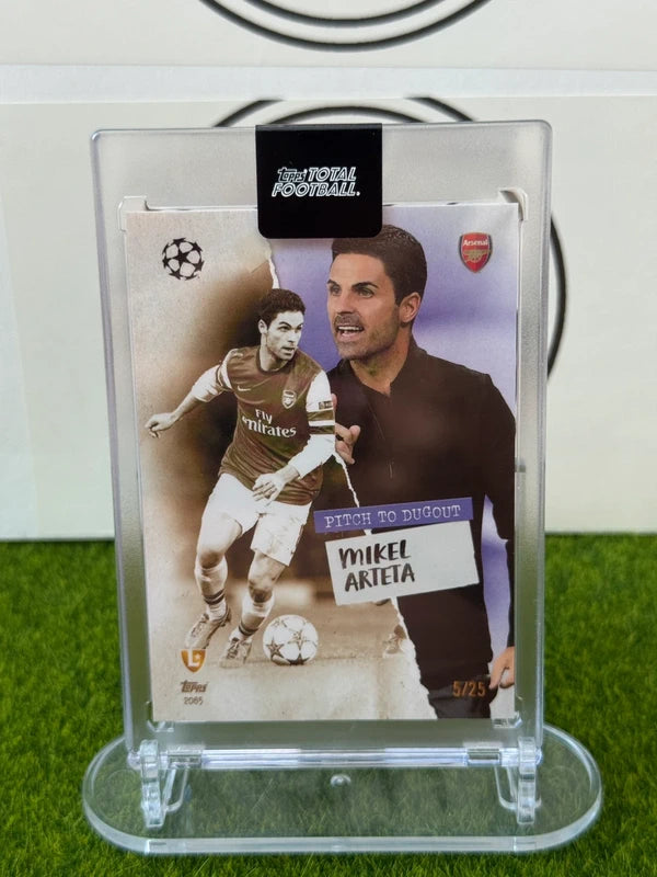 Mikel Arteta /25 Pitch To Dugout Topps