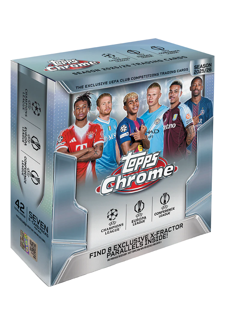 Topps Chrome® UEFA Club Competitions 2025-26 - Mega Box